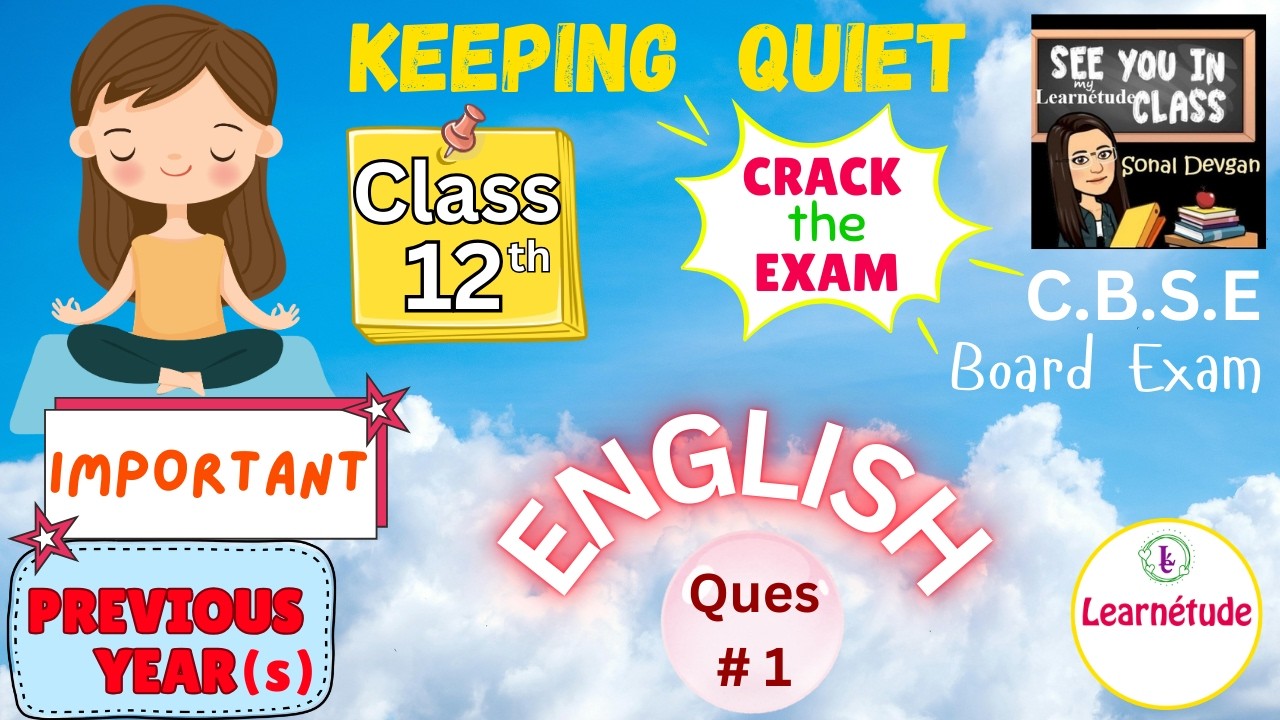 Class 12 - English (CBSE) board exam Questions- 