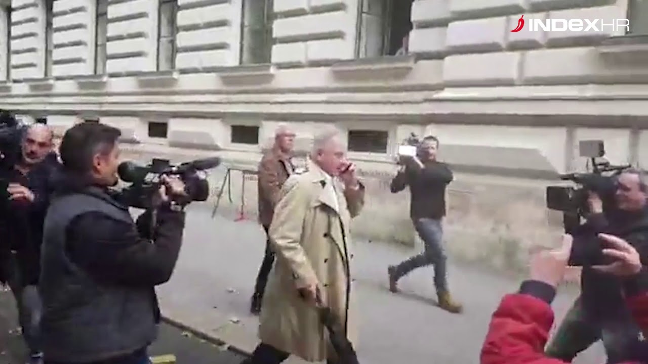 Ivo Sanader nakon suđenja bježi od novinara