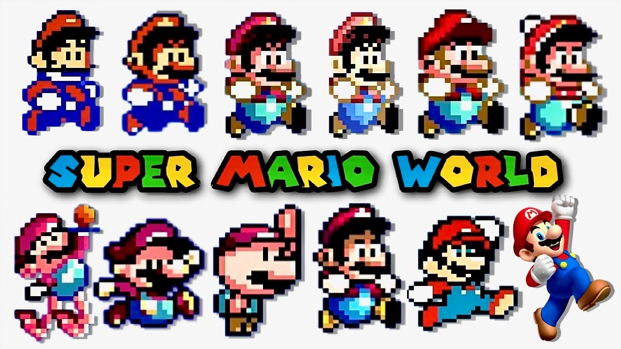 Evolution of Super Mario World Graphics & Sprites in Sega, Nintendo, ROM Hacks & Fan-Games