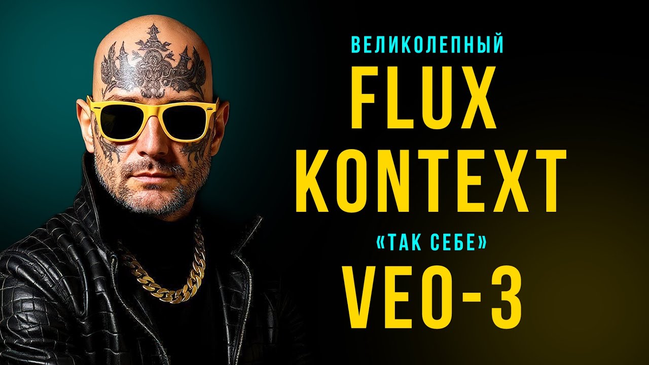 🔥НОВАЯ модель Flux Kontext УБИВАЕТ LORA и ControlNet. VEO-3  лучше чем Kling 2.1 Luma Dream Maсhine?