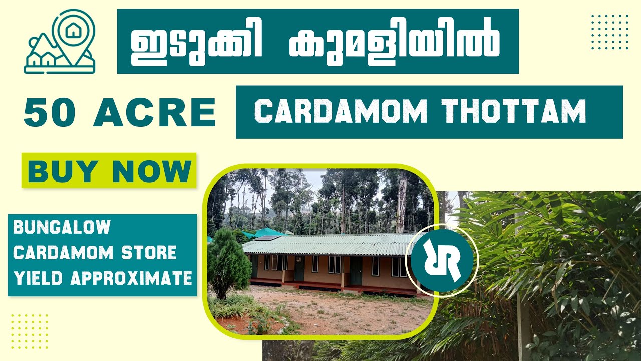 IDUKKI , KUMALY | 50 ACRE CARDAMOM THOTTAM FOR SALE | #idukki #kumali #kerala #realestate #sale
