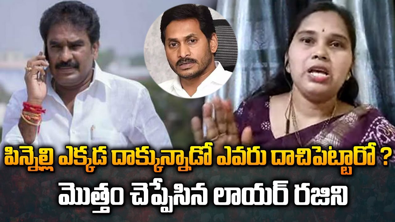 పిన్నెల్లి ఎక్కడ దాక్కున్నాడో ఎవరు దాచిపెట్టారో | Advocate Rajini About Pinnelli Ramakrishna Reddy