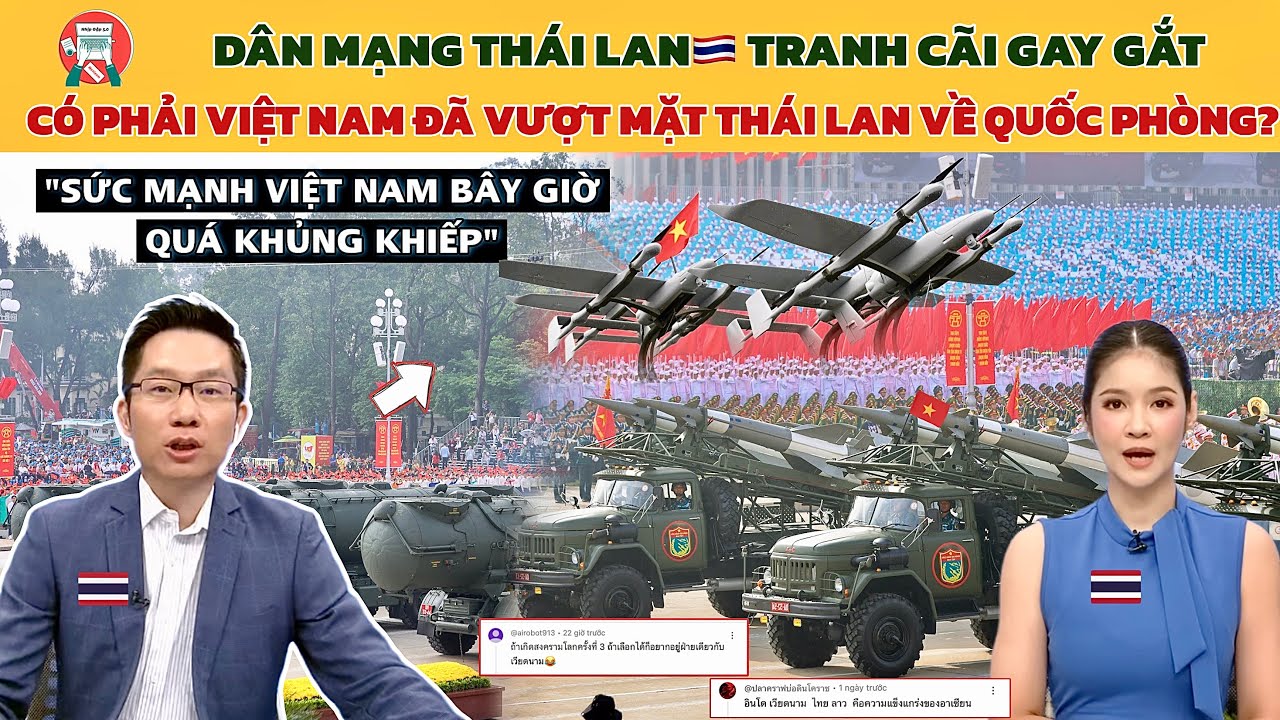 🔥 MXH Thái Lan Bùng Nổ Tranh Cãi: Quốc Phòng Việt Nam Mạnh Nhất Đông Nam Á, Đoàn Kết Cũng Vô Địch