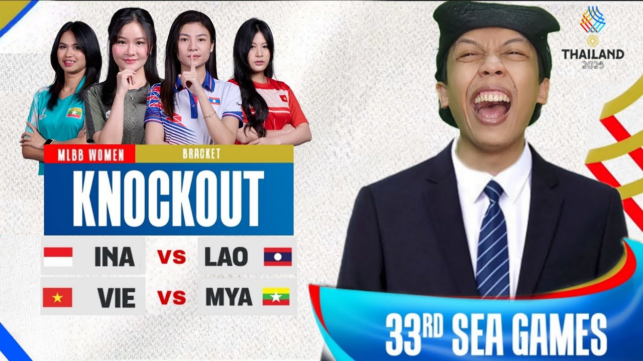 TIMNAS BUMI - INDONESIA VS LAOS !! SEA Games 33rd | MLBB Women's Knockout Stage