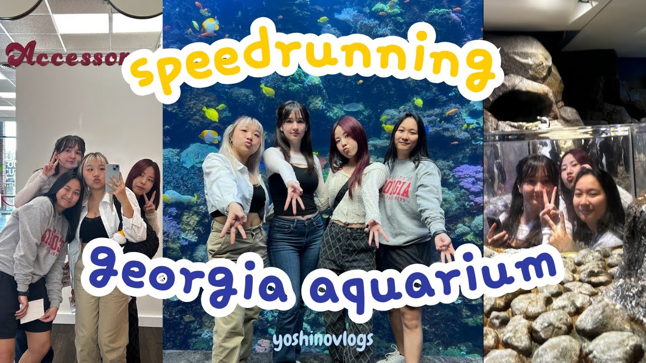 speedrunning the georgia aquarium | yoshinovlogs