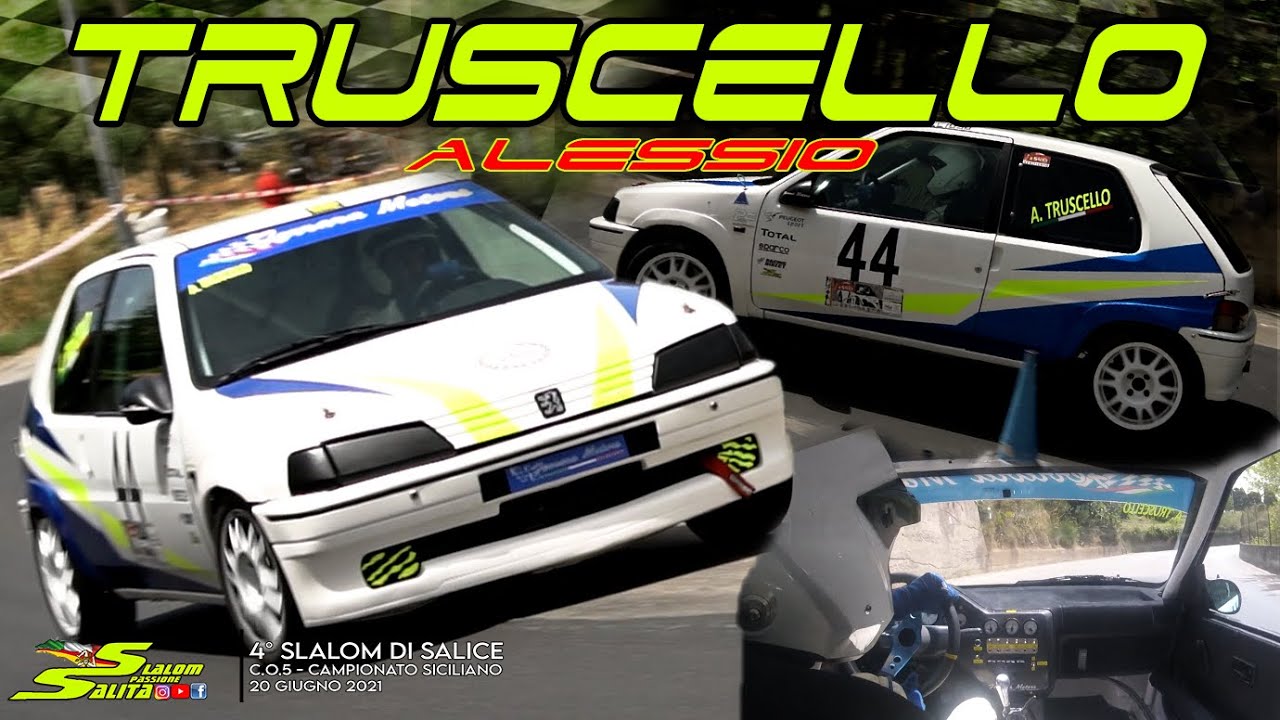 PEUGEOT 106 RALLYE K9 A1400 // SHOW 3 RUOTE & ON BOARD // SLALOM SALICE 2021