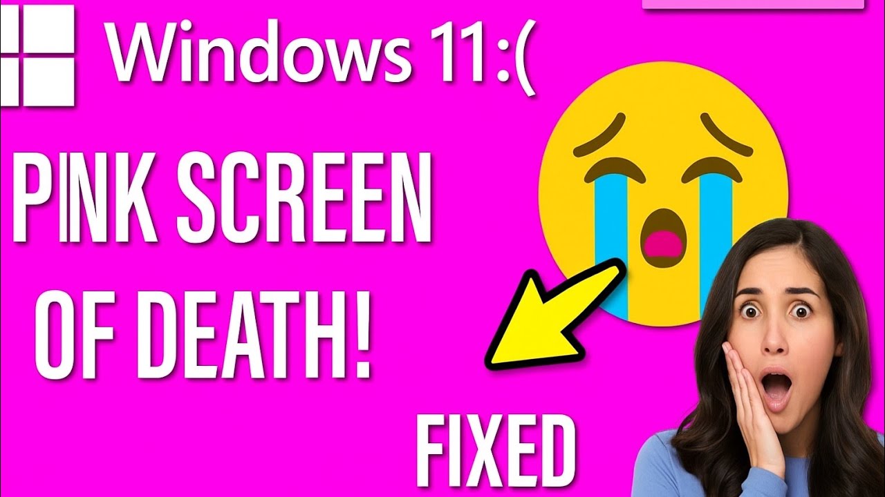 How to Fix Pink Screen Of Death PSOD Error in Windows 11/10  [COMPLETE FIX]