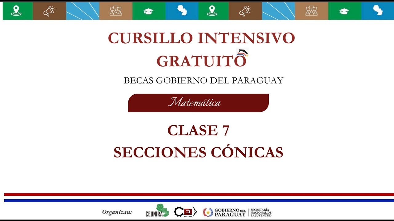 SECCIONES CÓNICAS - PARÁBOLA Y ELIPSE
