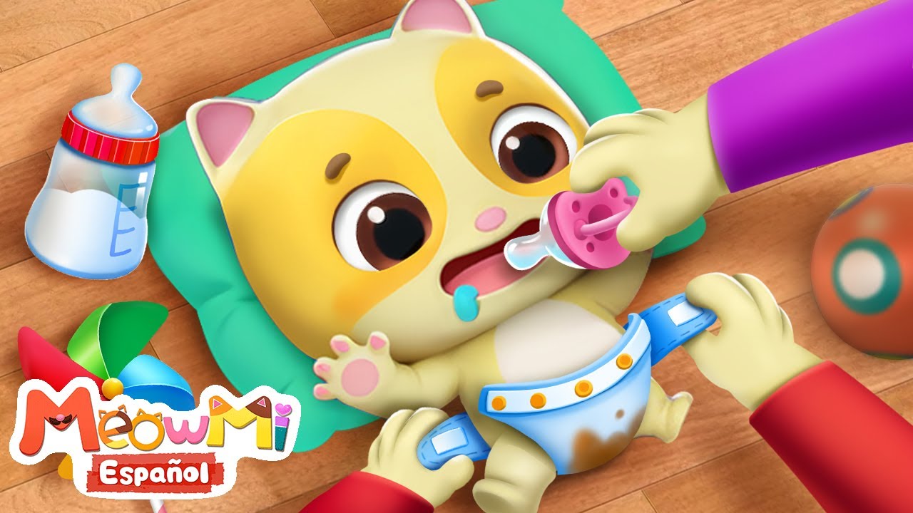 Cuidamos al Bebé | Canciones Infantiles | MeowMi Family Show Español🐱