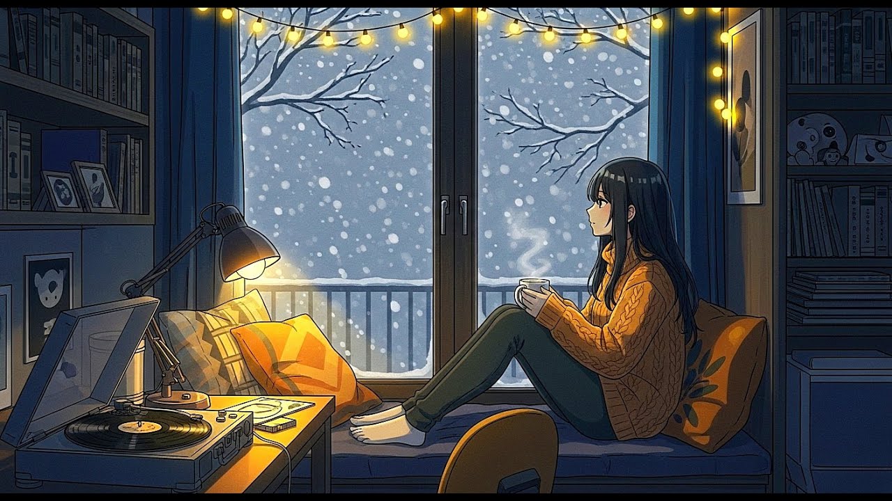 Quiet Winter Nights | Lo-fi Chill Background for Relax