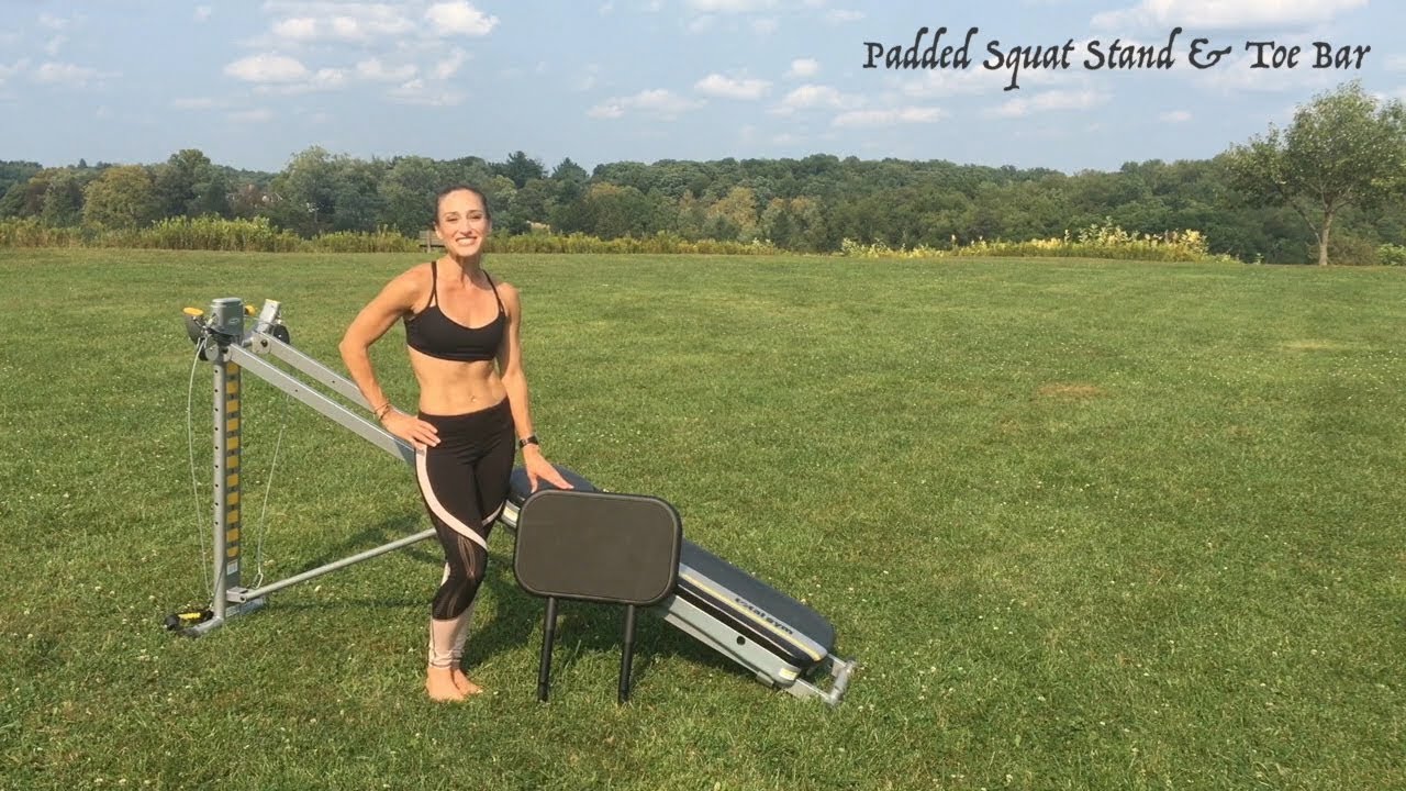 How to Use the Total Gym Padded Squat Stand and Toe Bar Combo