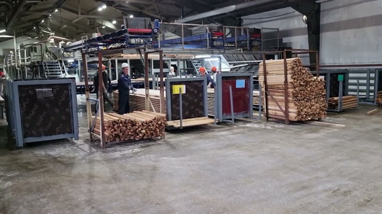 Автоматическая лесопильная линия Арктант с двумя кромочникам