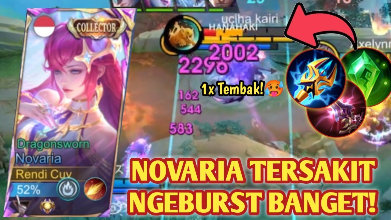 NOVARIA TRINITY DAMAGEE NYA LUAR BIASA! MELEDAK SAKIT BGT!🔥 BUILD NOVARIA TERSAKIT 2026 - MLBB