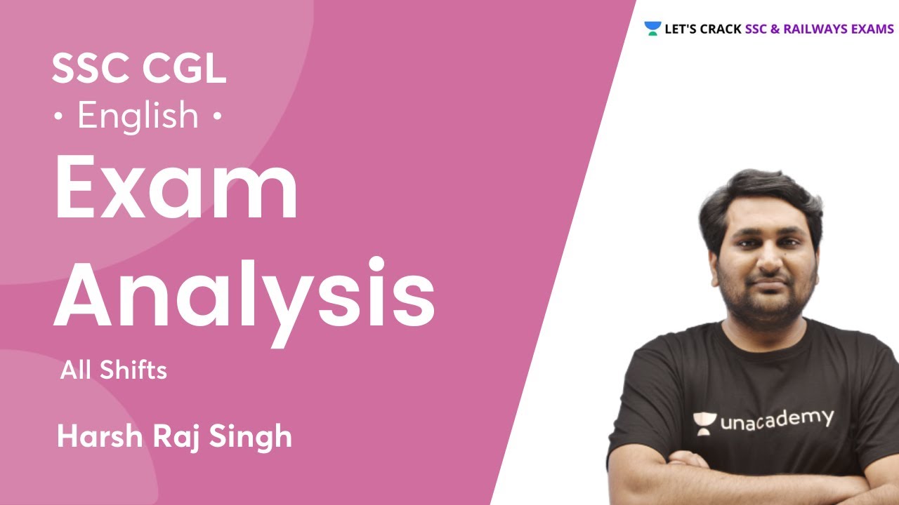 Exam Analysis | All Shift | English | SSC CGL 2021 | @UnacademyStudiosEngrave  | Harsh Sir