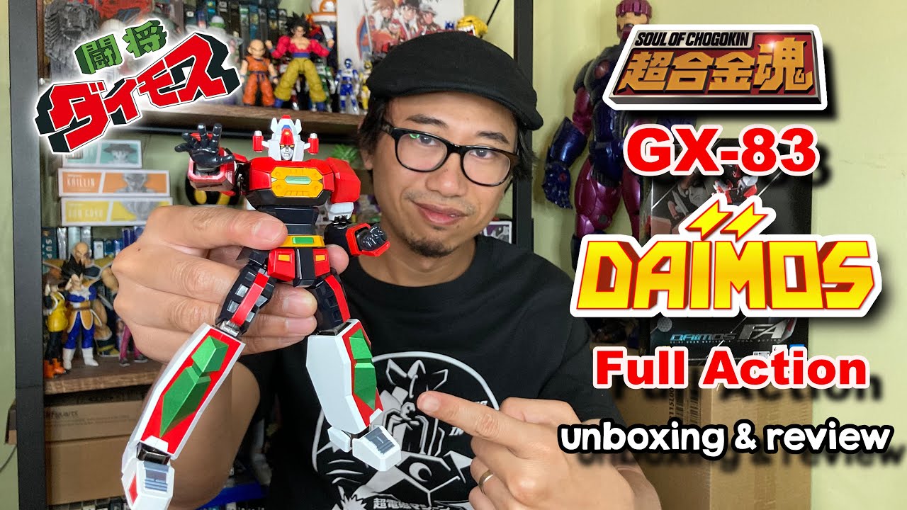 Bandai Soul of Chogokin GX-83 Daimos Full Action Unboxing and Review!!!