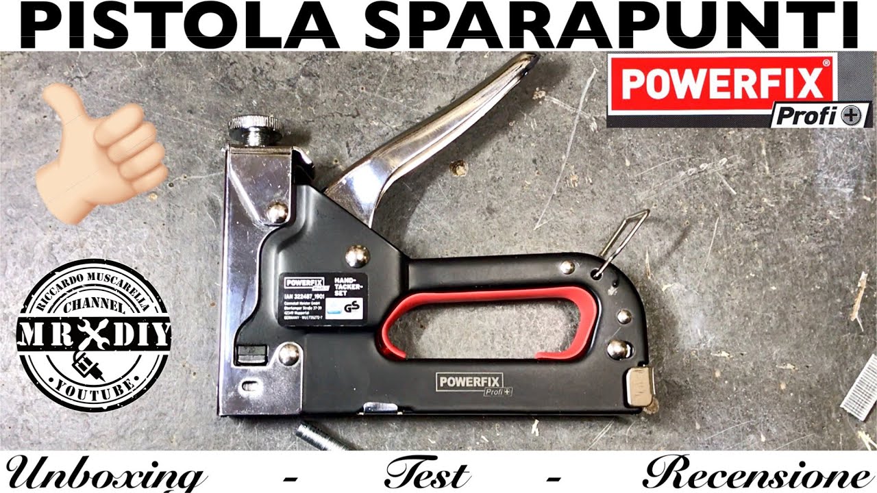 FANTASTICA. Set pistola sparapunti PARKSIDE Lidl. Graffatrice manuale.