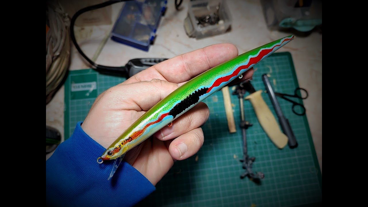 Handpainted Lures - The Rainbow Wrasse. Tutorial, Quick.