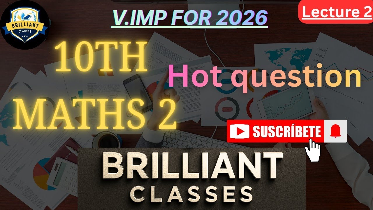 10th Maths 2 Hot Questions for Board Exam 2026 🔔| Most Important Questions  SSC Maths 2 !