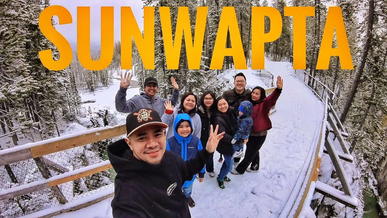 ROADTRIP TO JASPER 2025: EP1: SUNWAPTA FALLS | TEAMMARTINAVLOGS