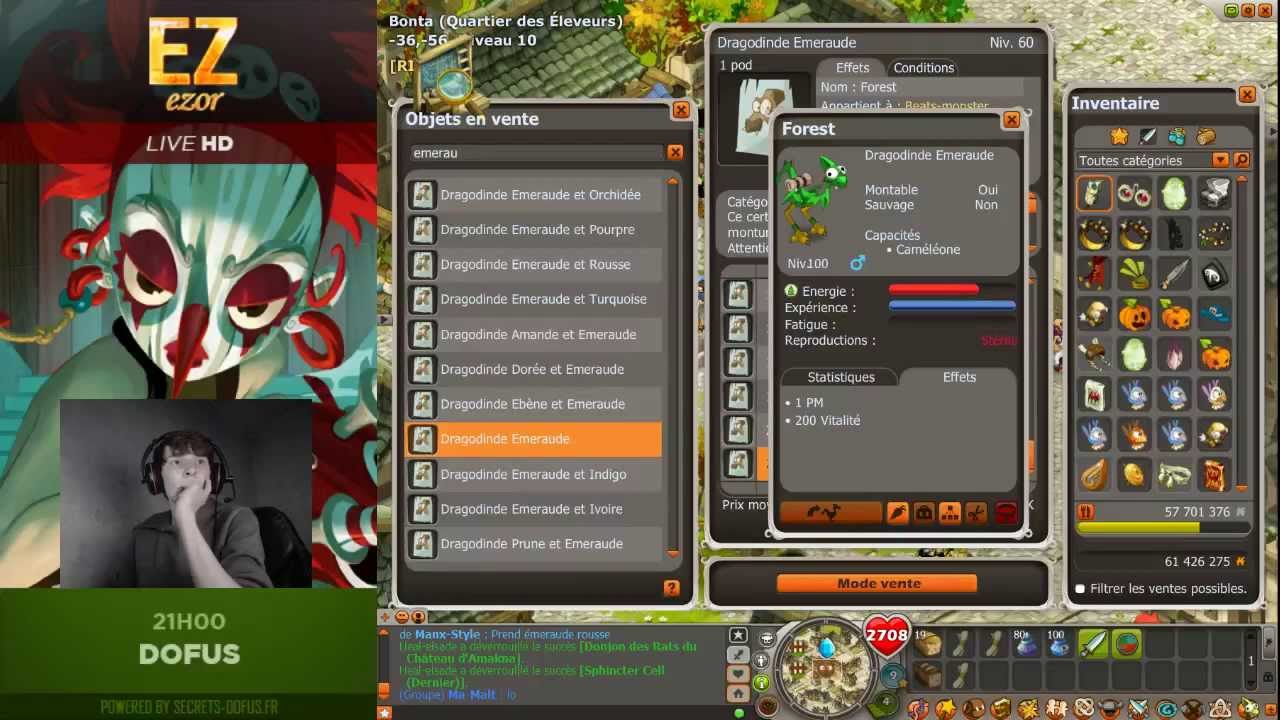 [Dofus] Achat Stuff Iop lvl 195 Terre / Feu- Ez-Rise en Live - EzorFR