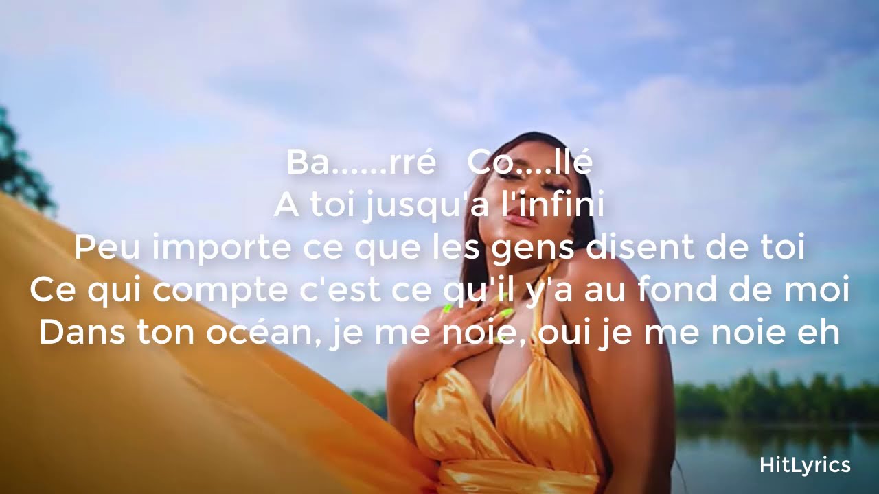MURIEL BLANCHE - Barr&eacute; coll&eacute; - Paroles