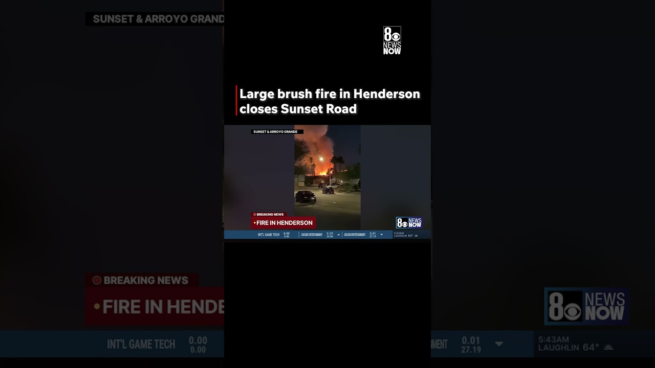 Large Brush Fire In Henderson 