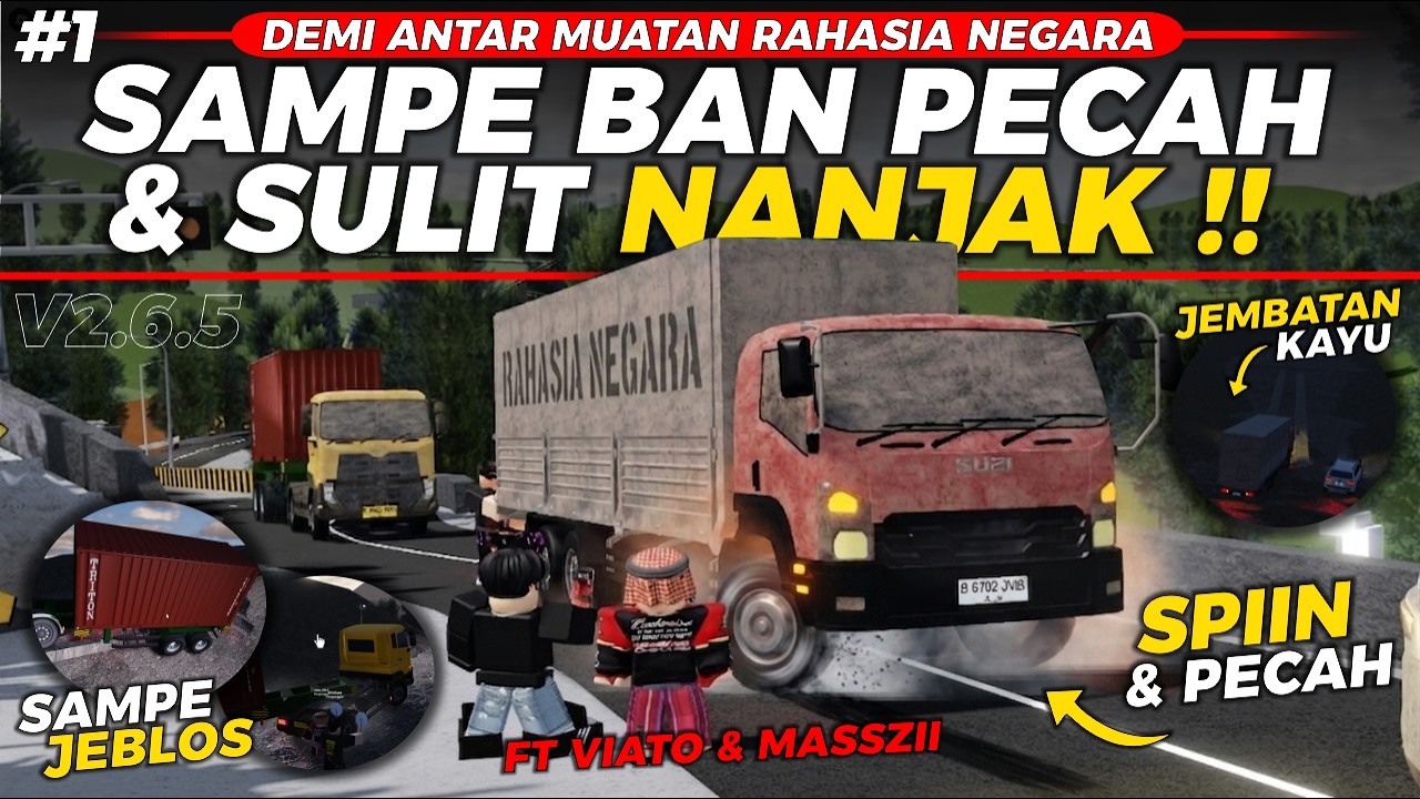 TRAGEDI Truk 30 TON Kesulitan NANJAK & Jembatan KAYU Akibat LONGSOR‼️ @ViatoGaming - CDID RP v2.6