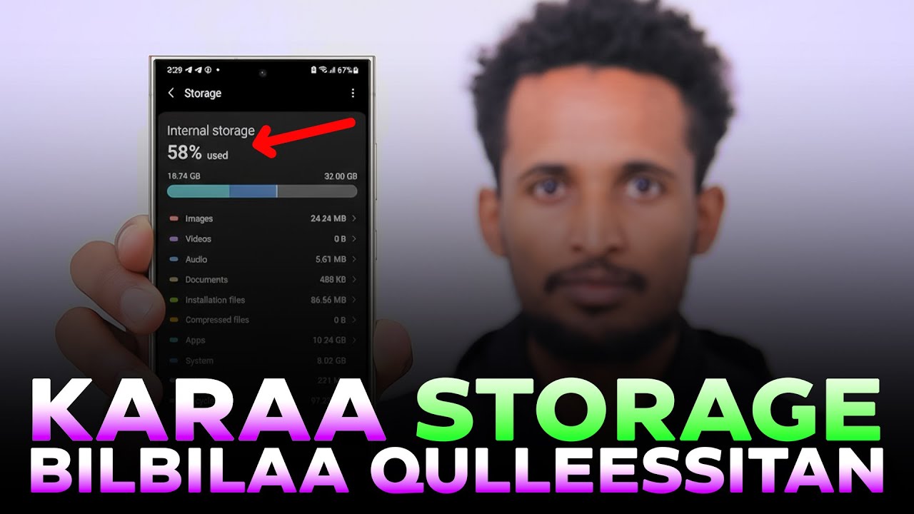 How to Free Up Storage Space | Akkaataa Storage Bilbila Keessanii Qulqulleessitan