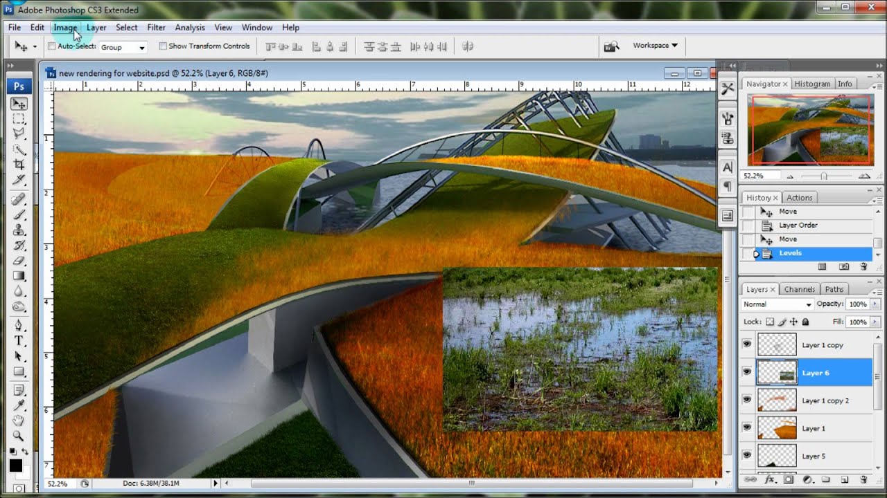 Architectural Illustrations: Photoshop Landscape Tutorial