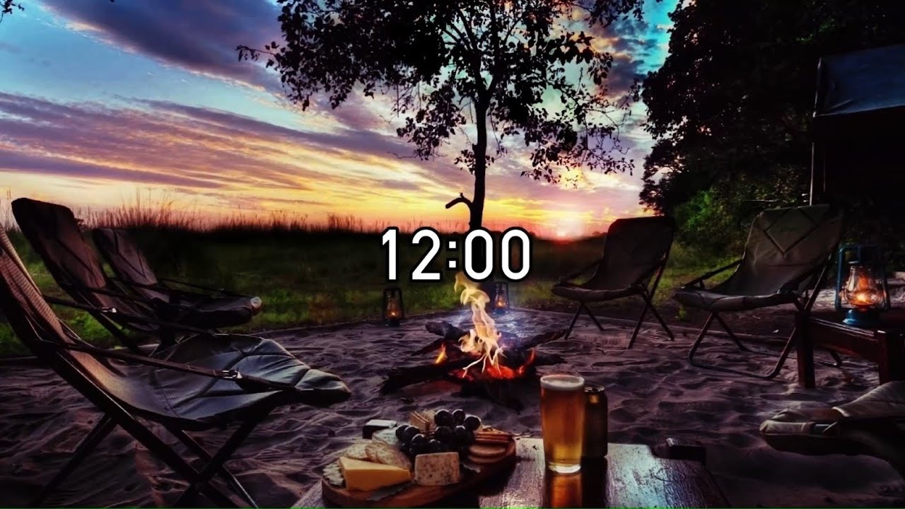 12 Minute Timer with Campfire Sounds - Countdown Timer