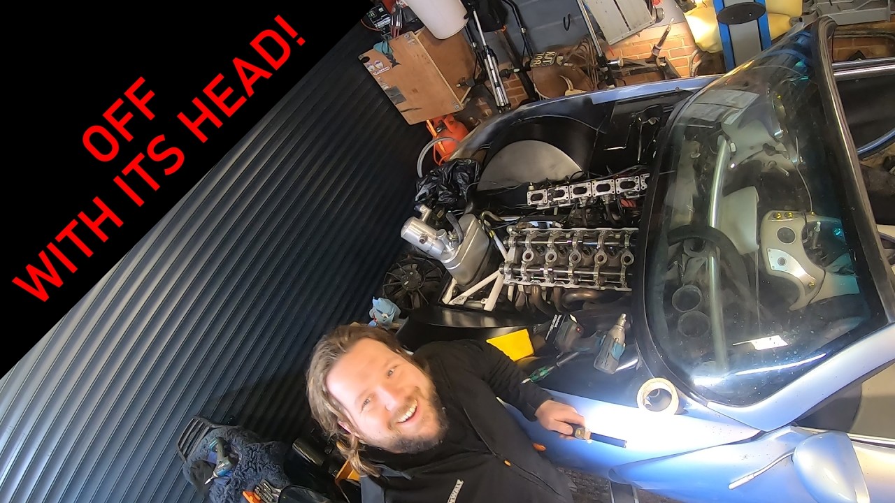 Off comes the Tuscans cylinder head...Whats lies beneath?