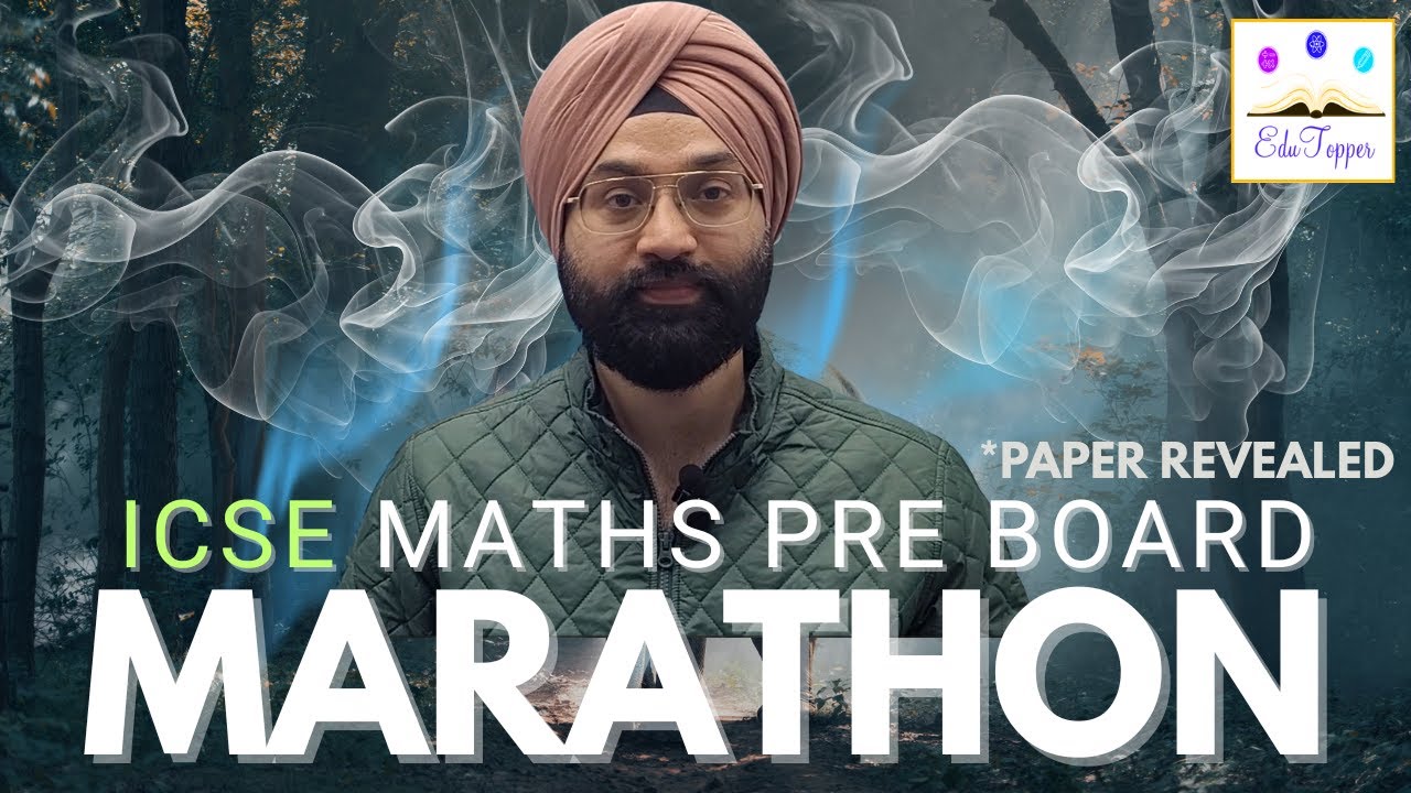 ICSE class X Maths Pre Board Marathon #preboard2025 #edutopper