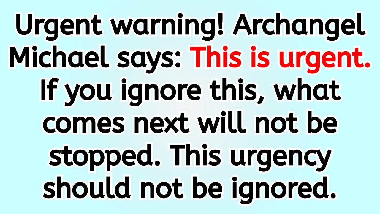 🔴 Urgent warning!  If you ignore this, what comes next will not be stopped. This urgency should no..
