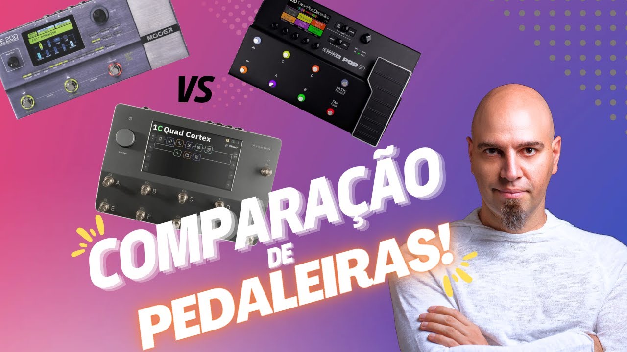 Quad Cortex vs Pod Go vs GE200! Comparação entre pedaleiras simuladoras de amplificador!