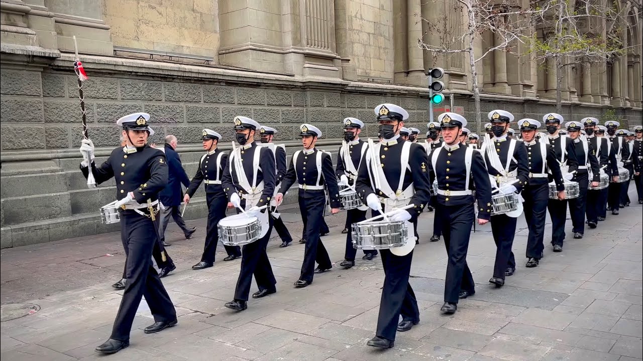 Escuela Naval Arturo Prat - Ingreso Tedéum Ecuménico 2022 (4K-HD)
