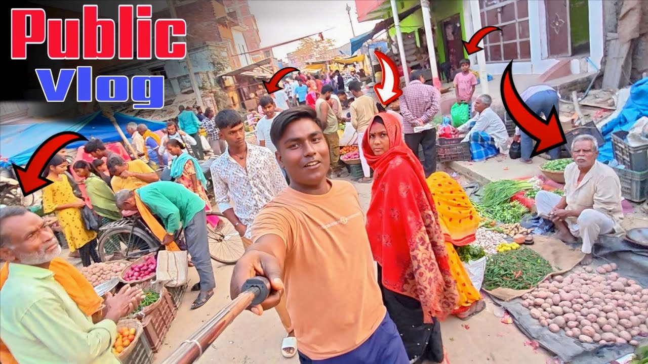 पहली बार Market में Public Vlog 😱 लोगों का खतरनाक Reaction
