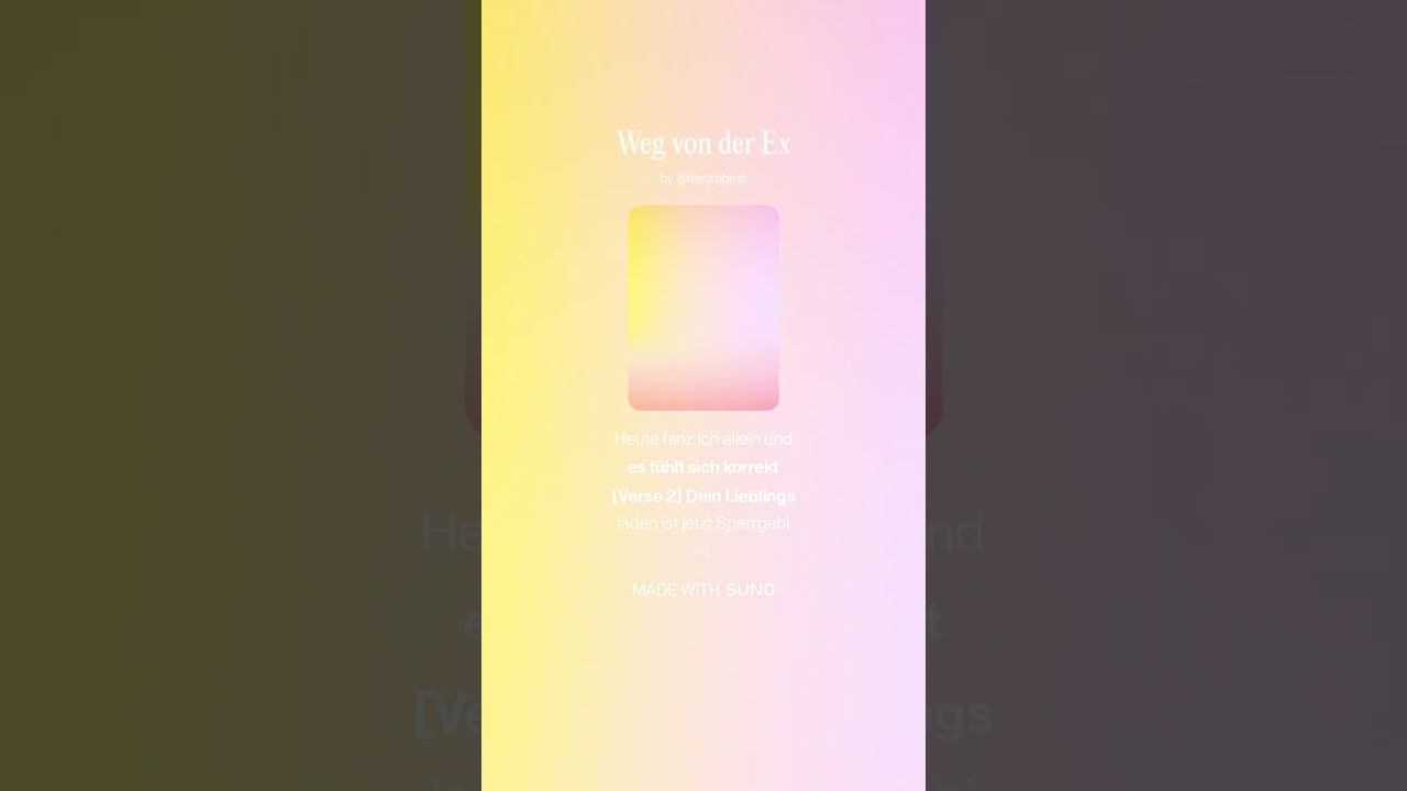 Weg von der Ex