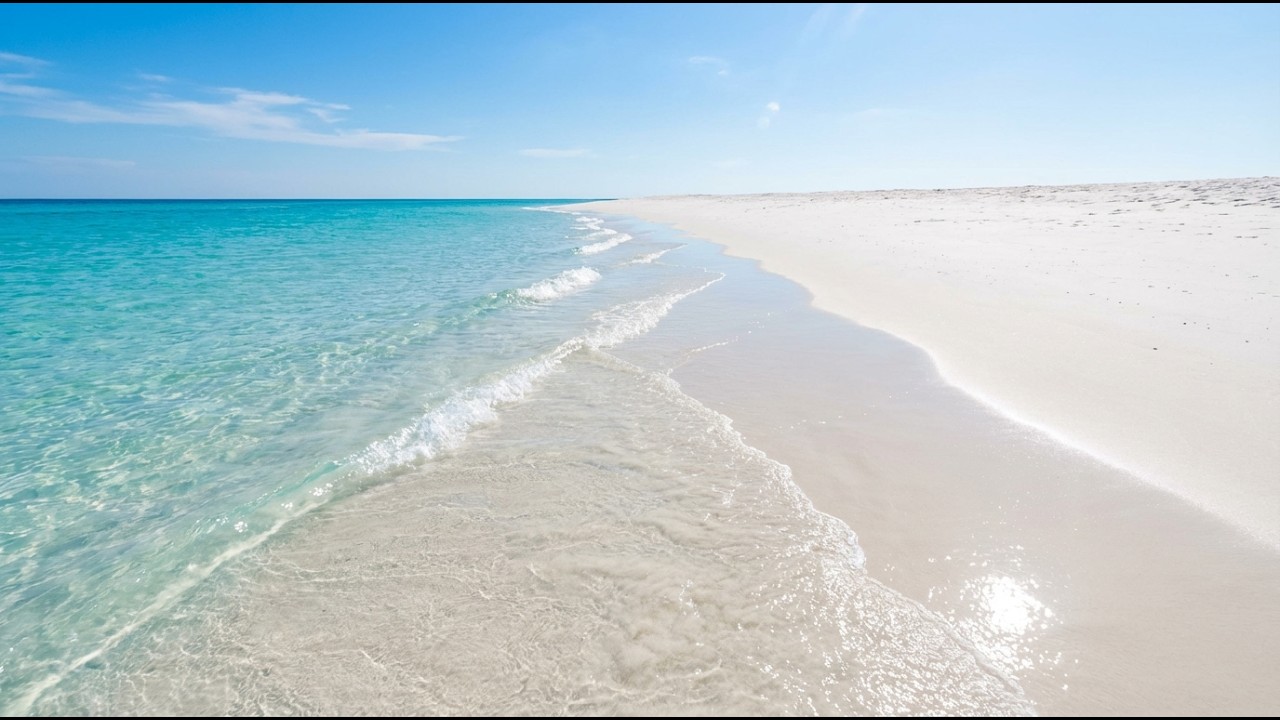 Mediterranean Beach Relax 🌊 Smooth Music & Peaceful Ocean Waves 4K