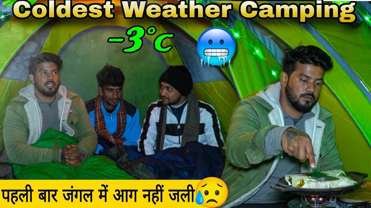 Sleeping In Cold Weather Camping | Winter Camping In India #vlog