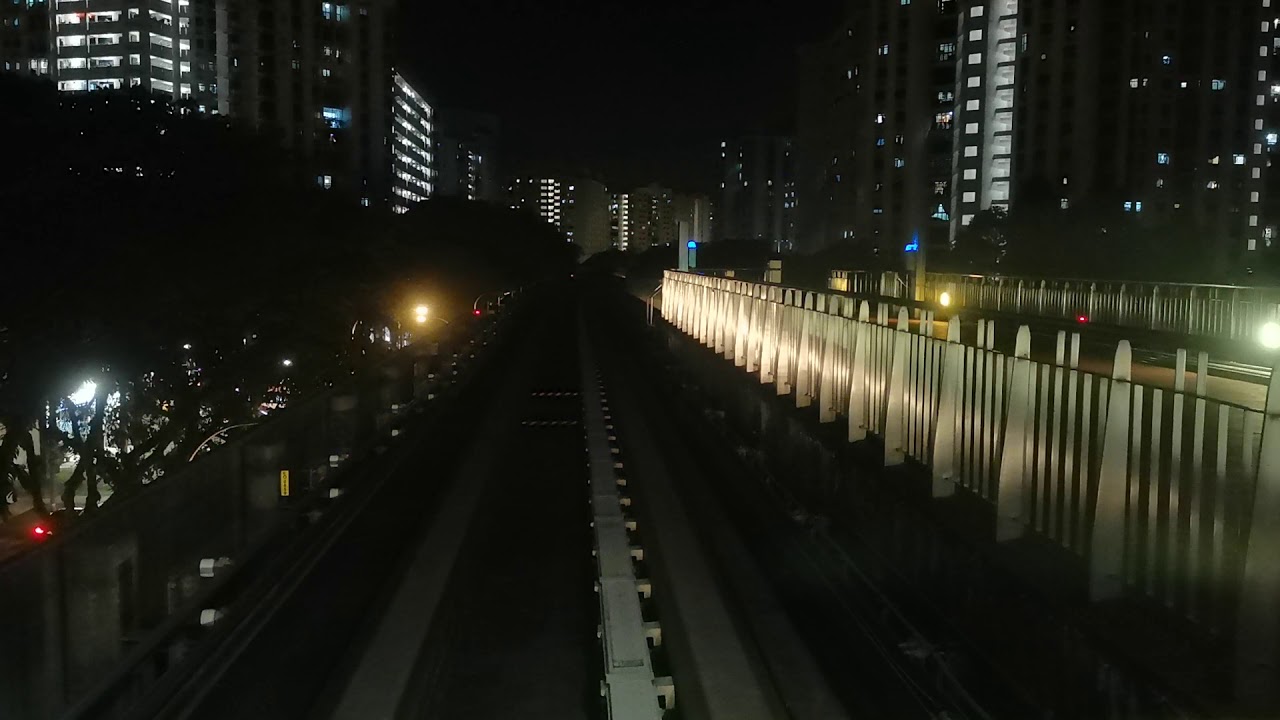 Riding the Sengkang LRT line Crystal Mover C810 from Sengkang to Bakau. (Sengkang East Service)