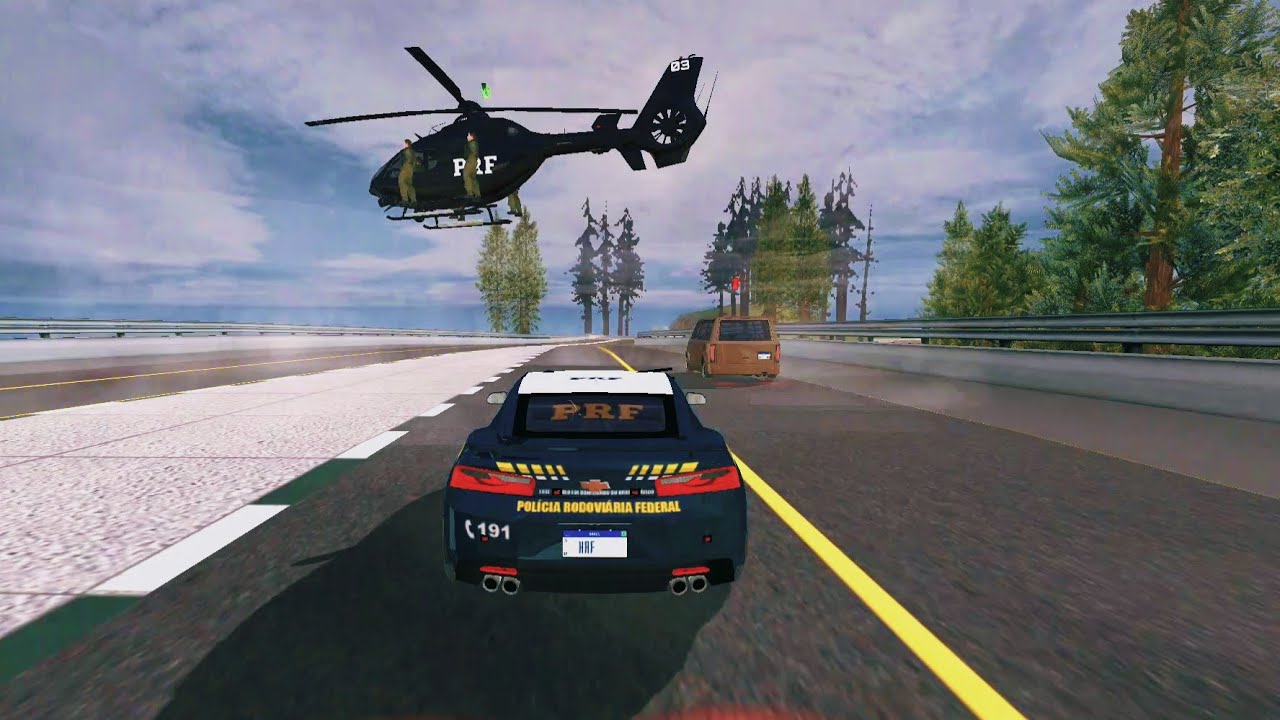 PERSEGUIÇÃO COM APOIO DO HELICÓPTERO - POLÍCIA RODOVIÁRIA [PRF] | GTA SA ANDROID: MOD POLÍCIA