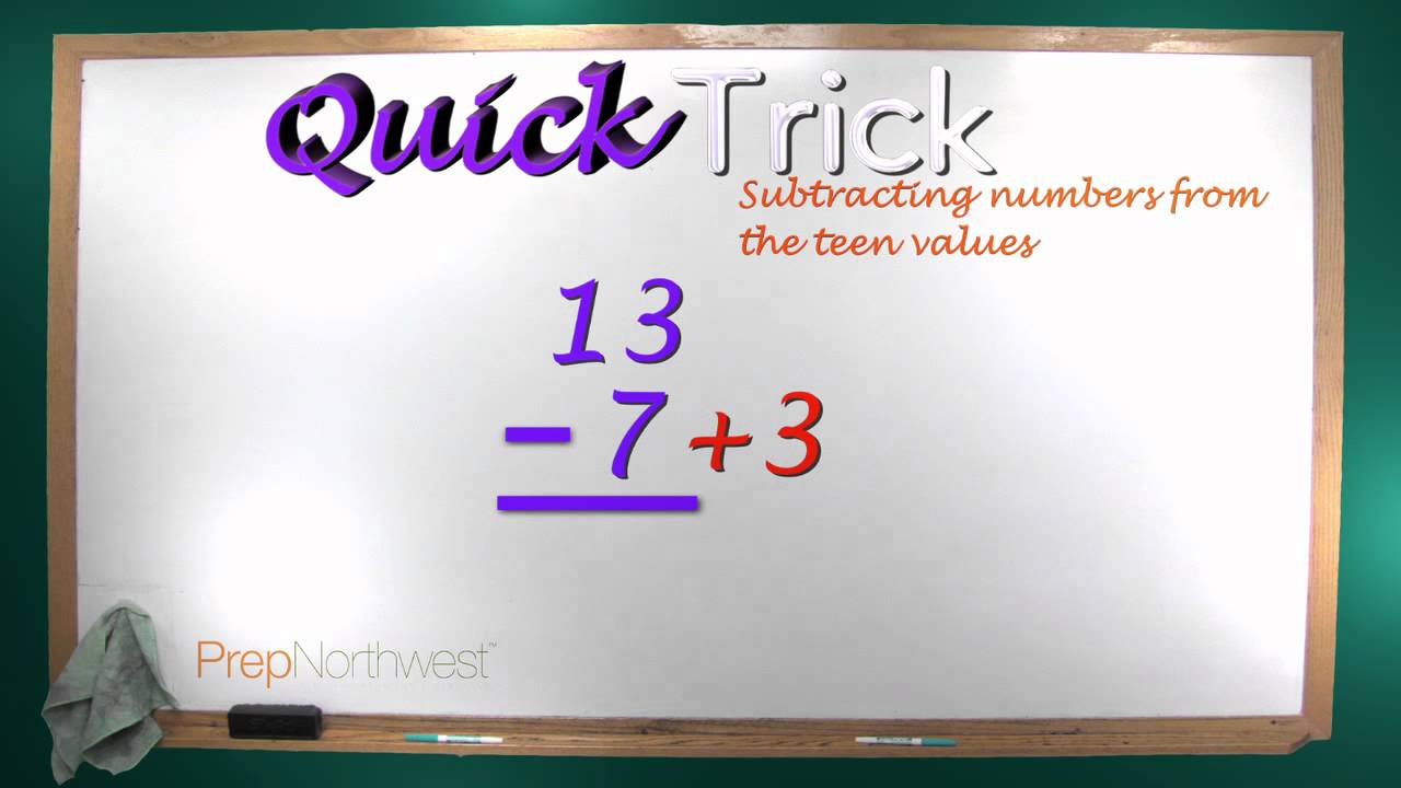 PrepNW Quick Trick: Subtraction of the teens