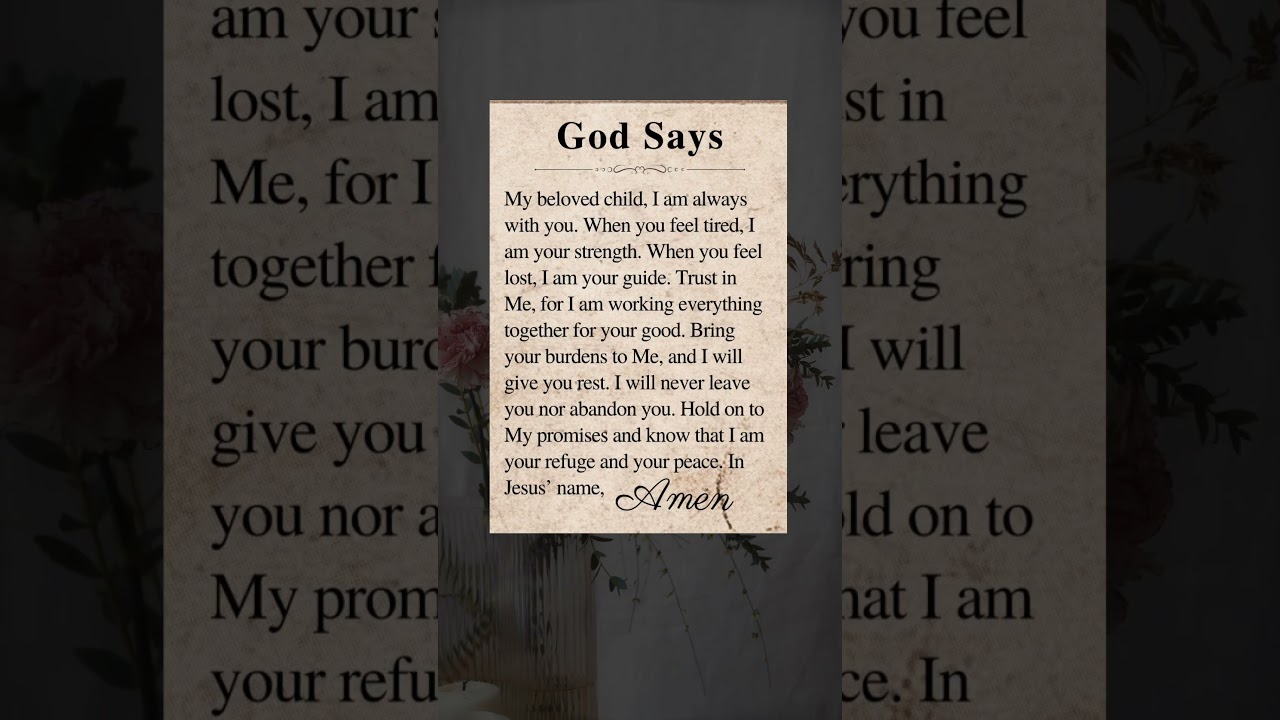 God Says #shorts #short #quotes #faith #church #love #peace #prayer #god #jesus #jesuschrist #fyp