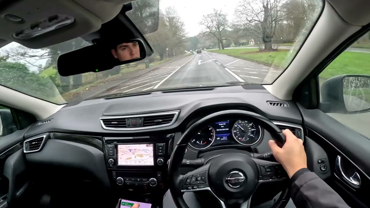 Nissan Qashqai 2019 driving experience on country roads GoPro 11 Black 4K 60FPS