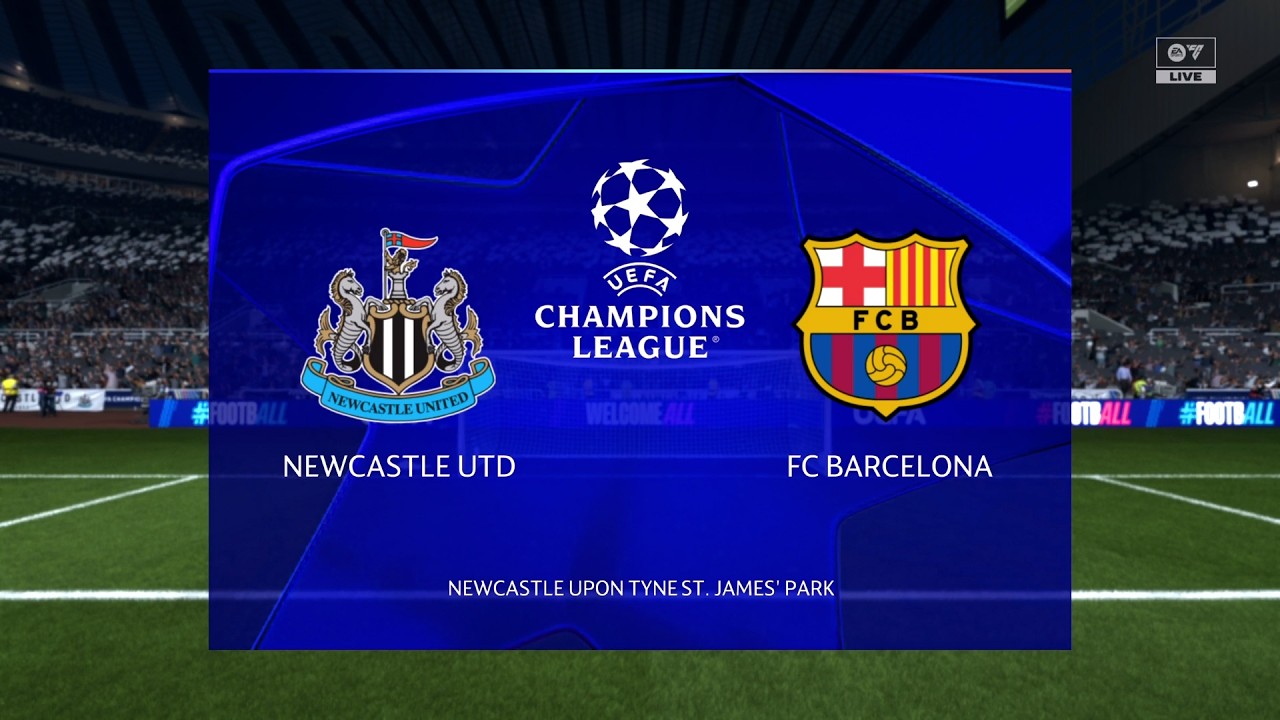 NEWCASTLE UTD vs FC BARCELONA | 1/8 Champions League | primer partido | FC 26 | PS5 | Jugabilidad