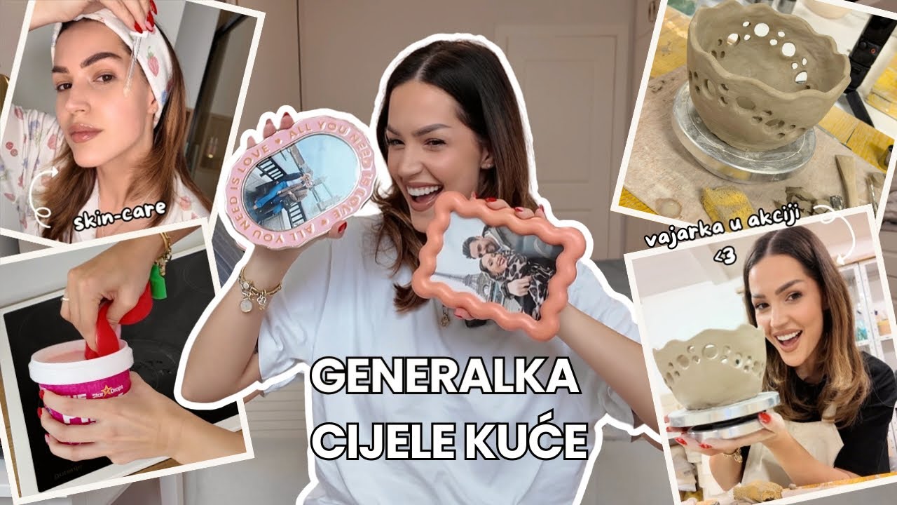 weekly vlog | prvi čas gline + raspremanje cijele kuće 🧼🤍