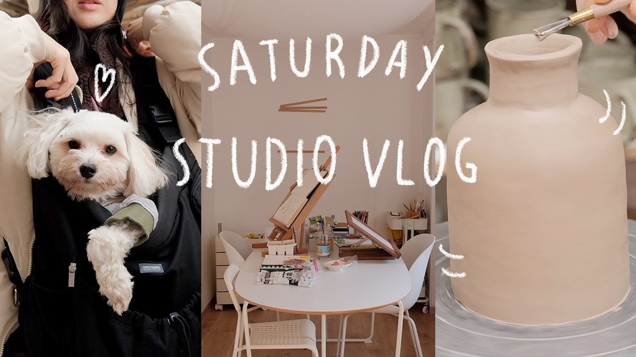 직장인의 작업실 | 좋아하는 일로 채우는 토요일, studio vlog