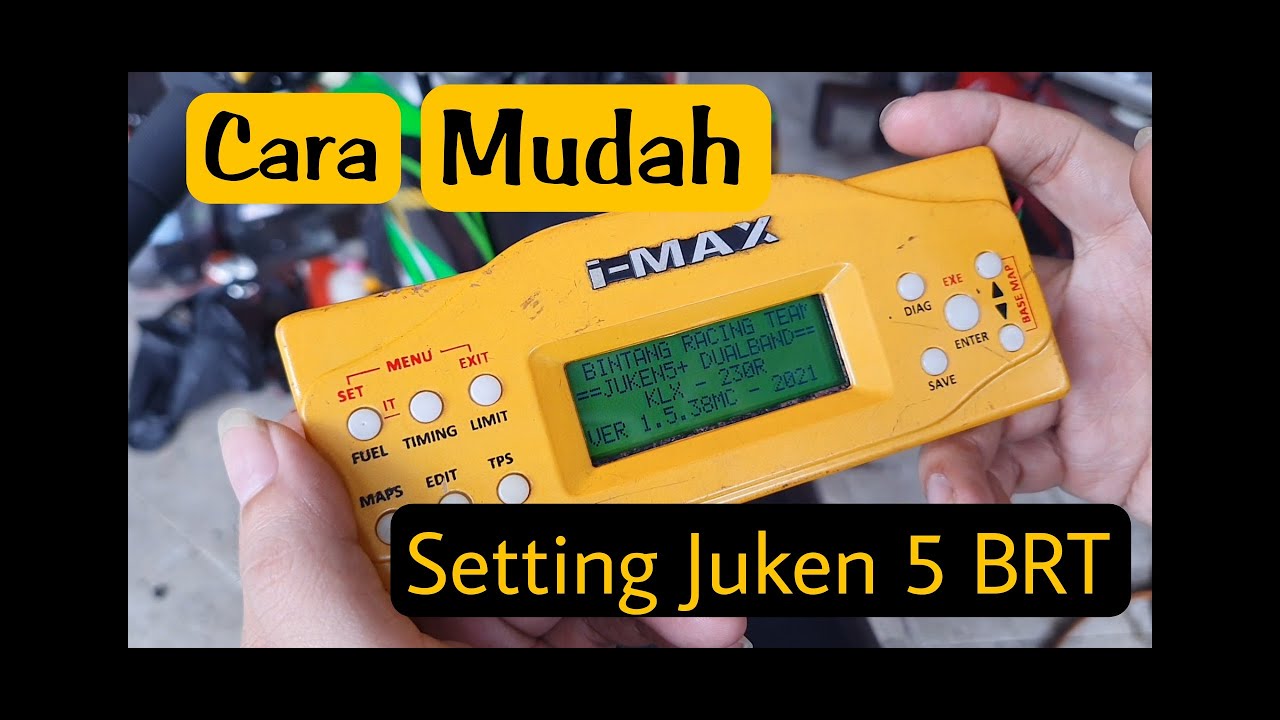 Tutorial | Cara Mudah Setting Juken 5 BRT (Subtitles) | Setting Gampang Juken BRT Motor Injeksi