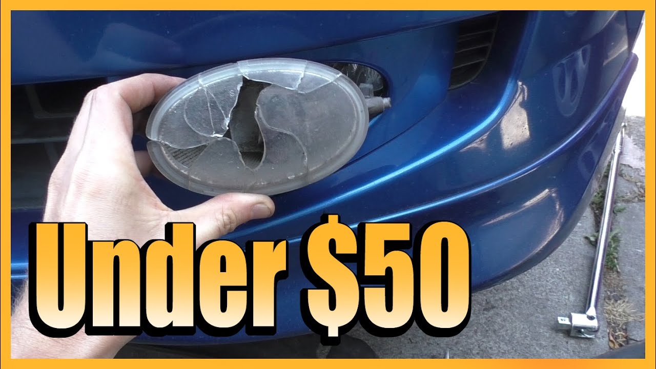 2006 - 2008 Honda Fit broken fog light replacement for CHeap$$ assembly installation