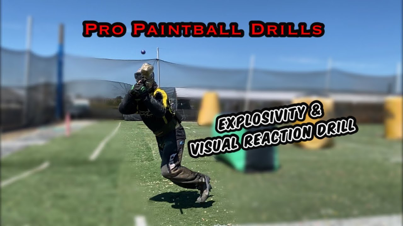 Explosivity and Visual Reaction Accuracy - Pro Paintball Drill